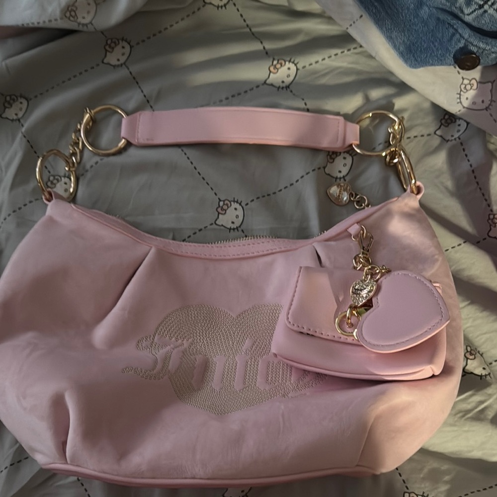 Juicy Couture Pink and Gold Shoulder Bag